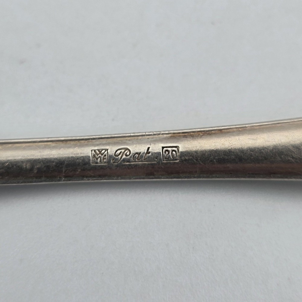 WMF 2200 Germany 6 Dinner Spoons Friodur Scroll Pat 20 Silverplate 8" - Picture 4 of 5